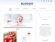 Tablet Screenshot of blogsaludbucal.es